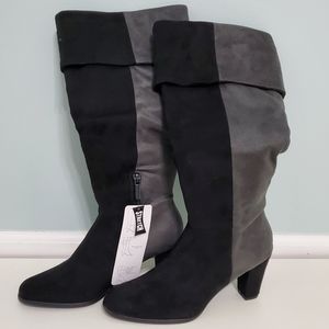*Donating Soon - Make Offer* Black and Grey soft boots size 6.5M NEW